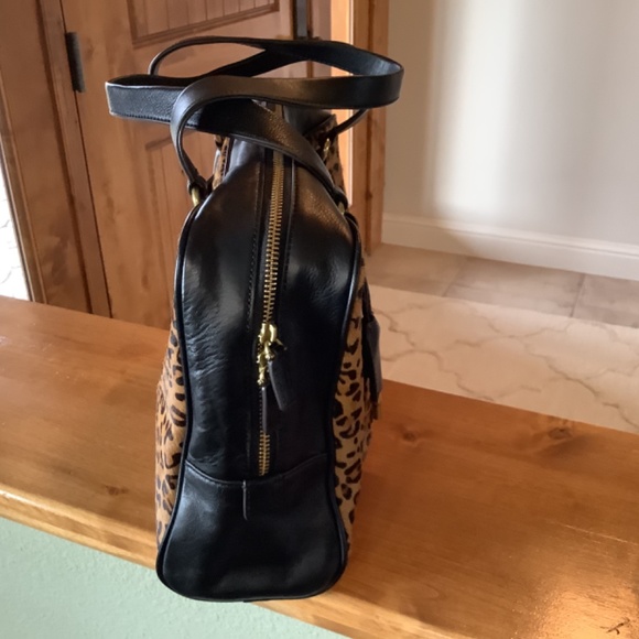 Fossil Animal Print  Zippered Satchel - Picture 2 of 4